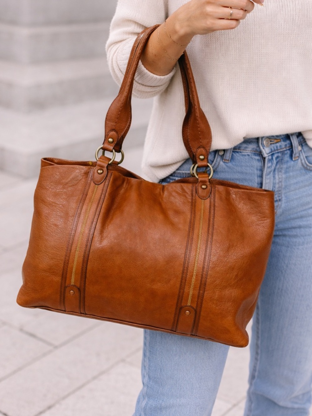 Sigrid Olsen Brown Leather Hobo structured Shoulder Bag - Picture 3 of 14